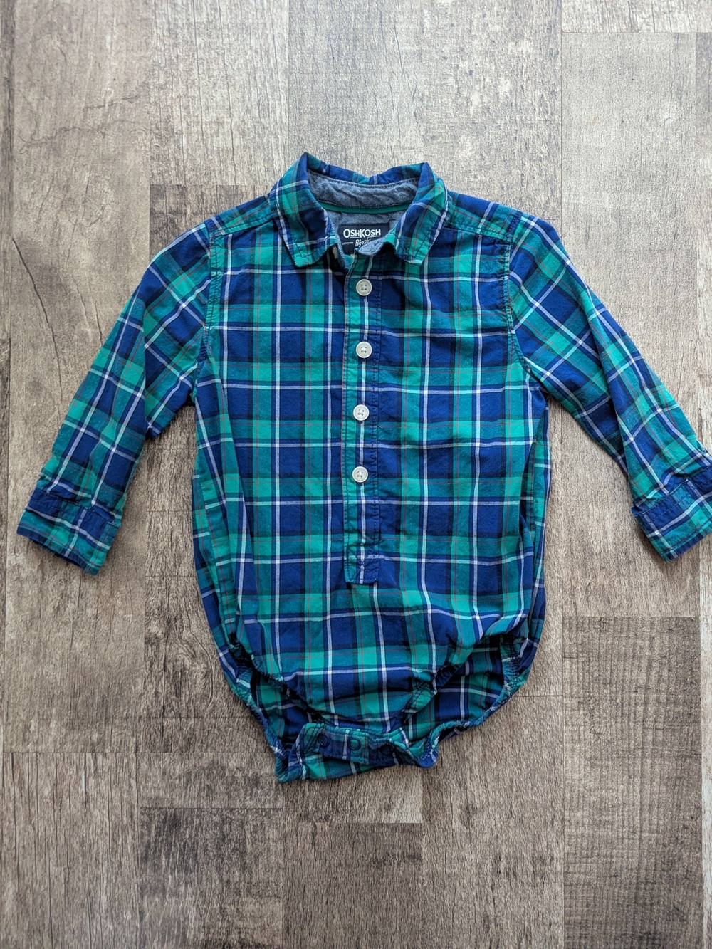 Baby Boy Oshkosh B'gosh Plaid Bodysuit